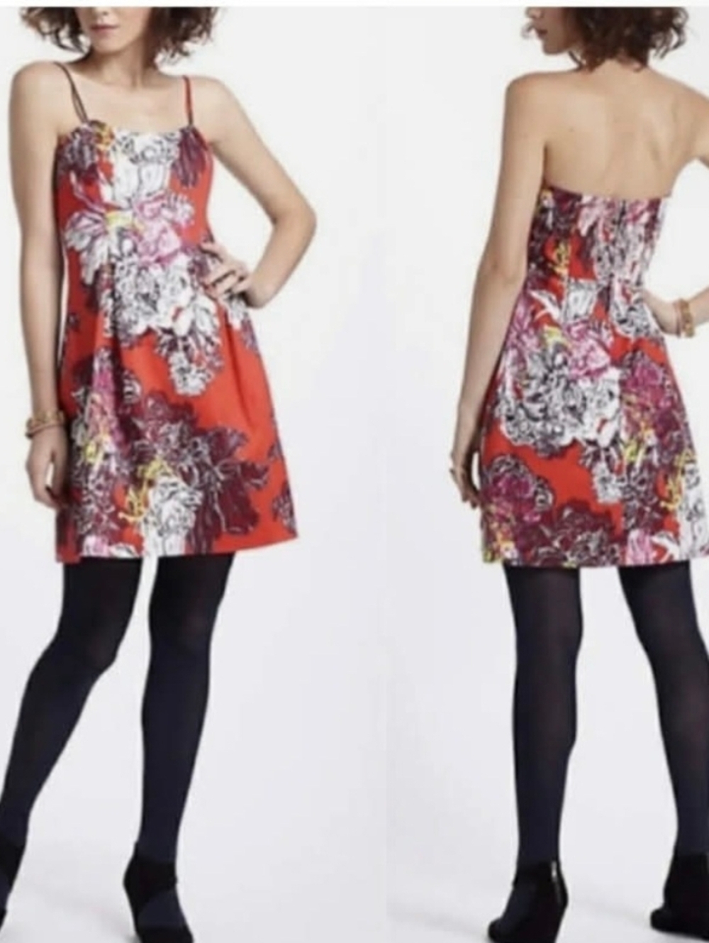 Anthropologie EUC Leifsdottir Itoh Peony Midi Dress Size 4Women’s Size 4